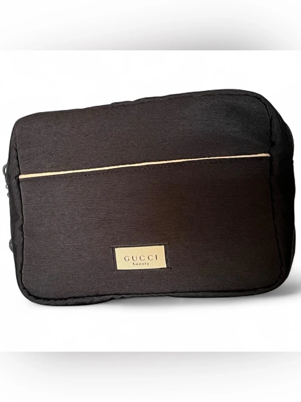 GUCCI Beauty Toiletry Pouch Cosmetic Makeup Multipurpose Zip Authentic Bag